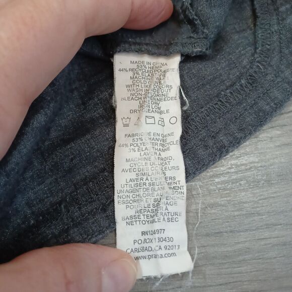 prAna Lisbeth Hemp Blend Short Skirt Size 0 Active Pickleball Gray UPF 50 - Picture 11 of 16